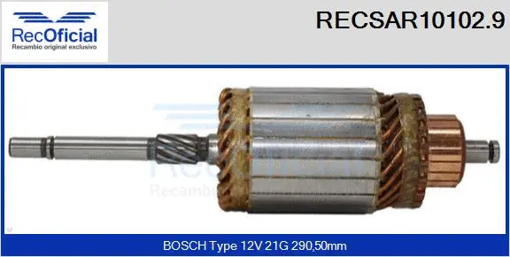 Armature, starter (RECSAR10102.9)