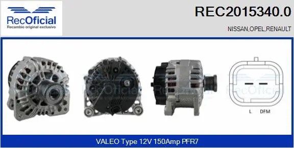 Alternator (REC2015340.0)