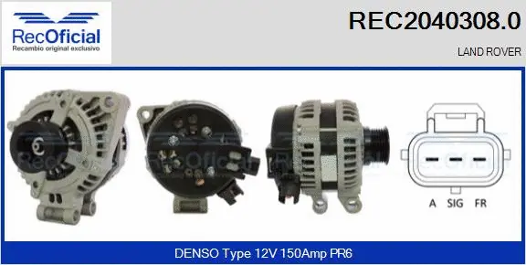 Alternator (REC2040308.0)