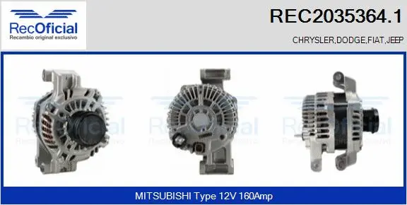 Alternator (REC2035364.1)