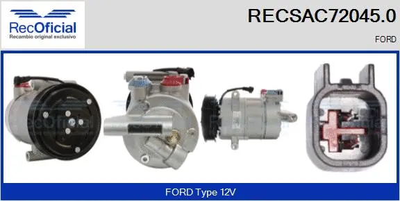 Compressor, air conditioning (RECSAC72045.0)