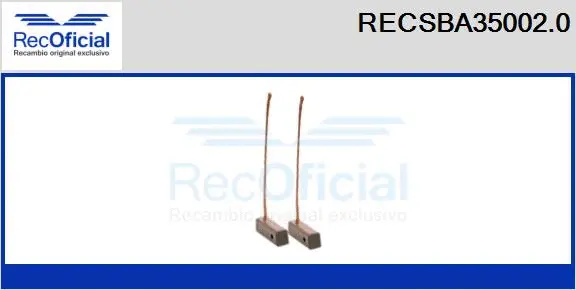 Carbon Brush, alternator (RECSBA35002.0)