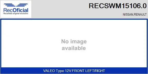 Wiper Motor (RECSWM15106.0)