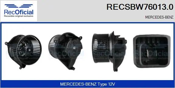 Interior Blower (RECSBW76013.0)