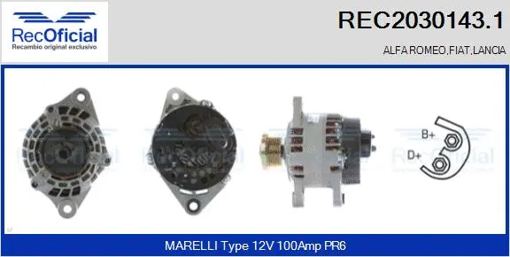 Alternator (REC2030143.1)