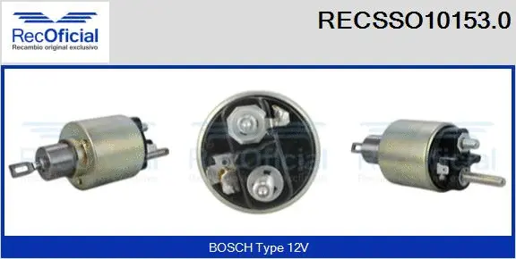 Solenoid Switch, starter (RECSSO10153.0)