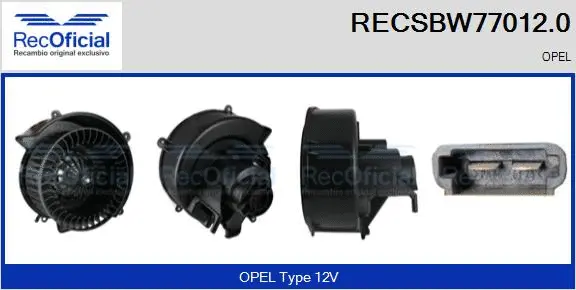 Interior Blower (RECSBW77012.0)