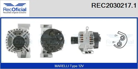 Alternator (REC2030217.1)