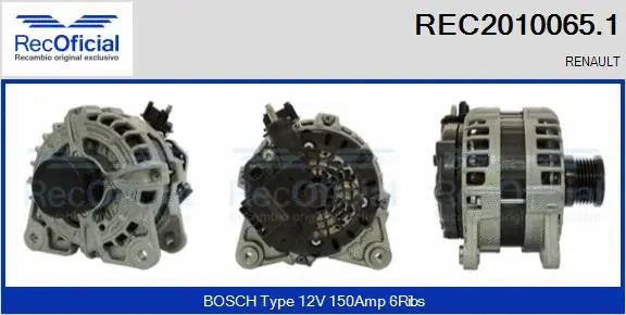 Alternator (REC2010065.1)