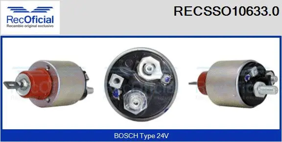Solenoid Switch, starter (RECSSO10633.0)