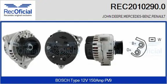 Alternator (REC2010290.0)