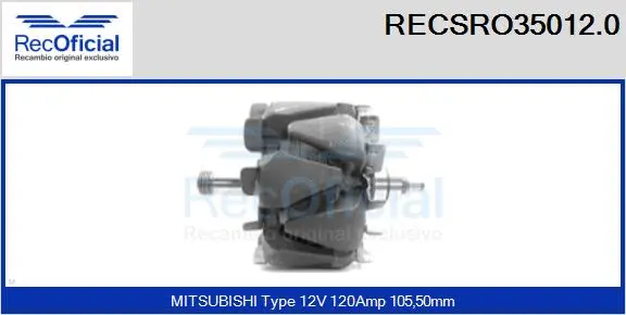Rotor, alternator (RECSRO35012.0)