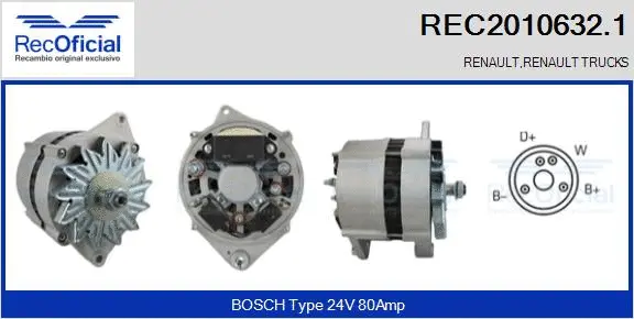 Alternator (REC2010632.1)