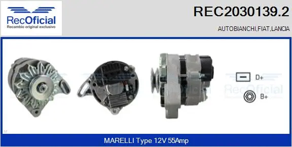 Alternator (REC2030139.2)