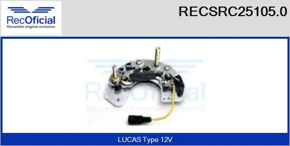 Rectifier, alternator (RECSRC25105.0)