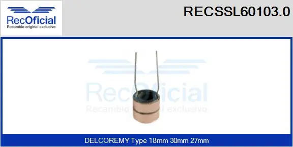 Slip Ring, alternator (RECSSL60103.0)