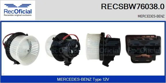 Interior Blower (RECSBW76038.0)