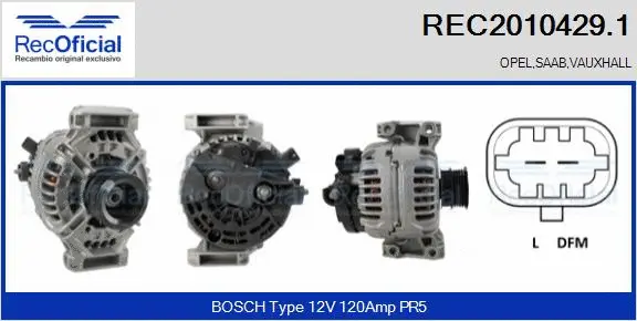 Alternator (REC2010429.1)