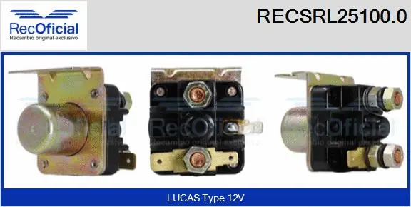 Relay, starter (RECSRL25100.0)