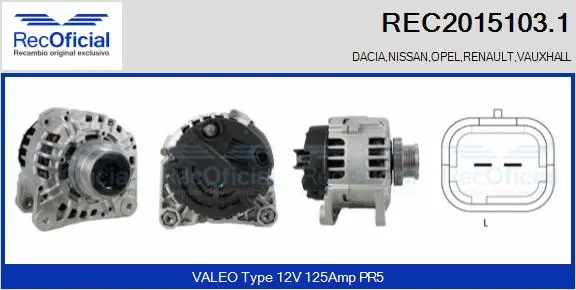 Alternator (REC2015103.1)
