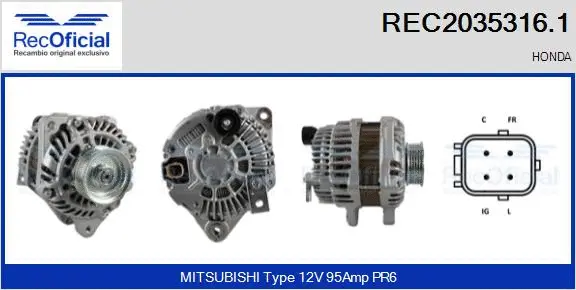 Alternator (REC2035316.1)