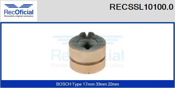 Slip Ring, alternator (RECSSL10100.0)