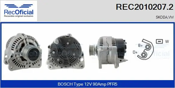 Alternator (REC2010207.2)