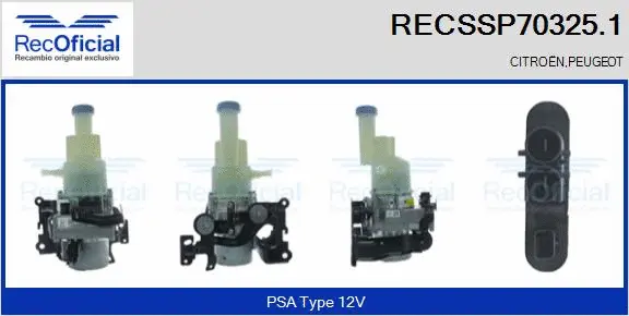 Hydraulic Pump, steering (RECSSP70325.1)