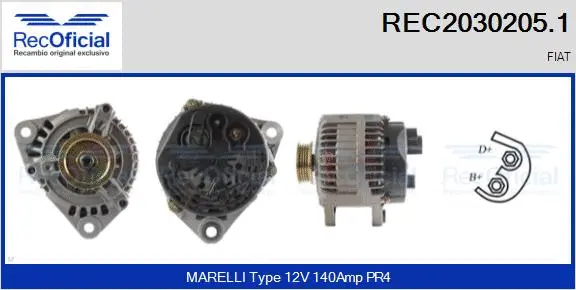 Alternator (REC2030205.1)