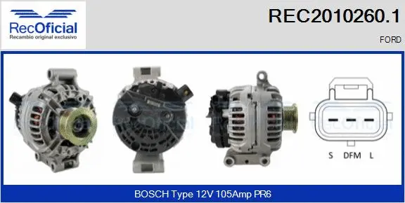 Alternator (REC2010260.1)