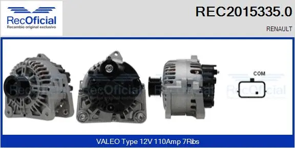 Alternator (REC2015335.0)