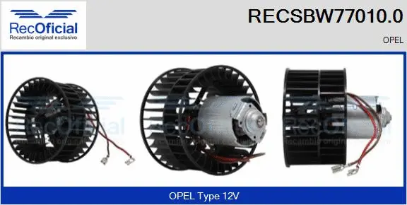 Interior Blower (RECSBW77010.0)