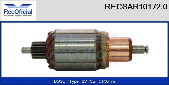 Armature, starter (RECSAR10172.0)