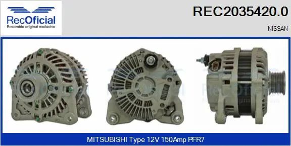 Alternator (REC2035420.0)