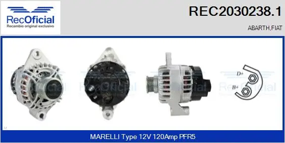 Alternator (REC2030238.1)