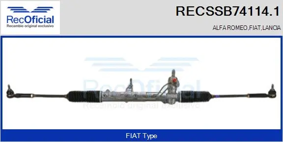 Steering Gear (RECSSB74114.1)
