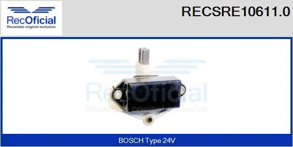 Alternator Regulator (RECSRE10611.0)