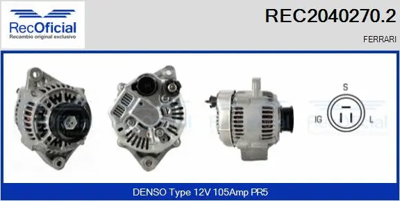 Alternator (REC2040270.2)