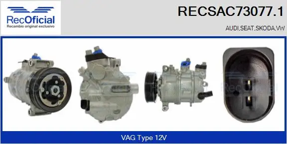 Compressor, air conditioning (RECSAC73077.1)
