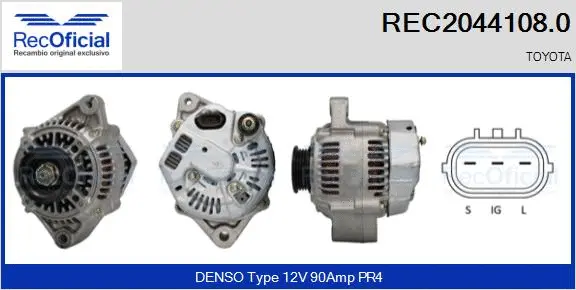 Alternator (REC2044108.0)