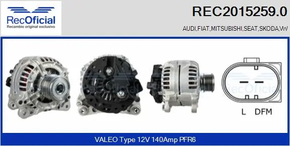 Alternator (REC2015259.0)