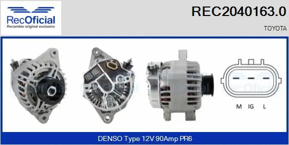 Alternator (REC2040163.0)