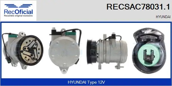 Compressor, air conditioning (RECSAC78031.1)