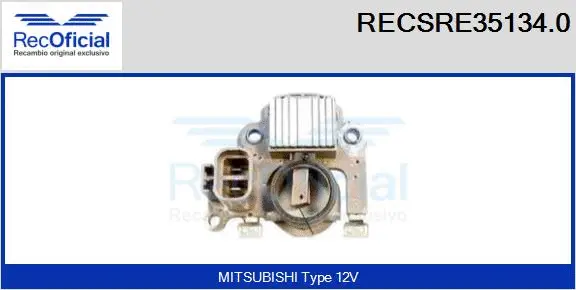 Alternator Regulator (RECSRE35134.0)