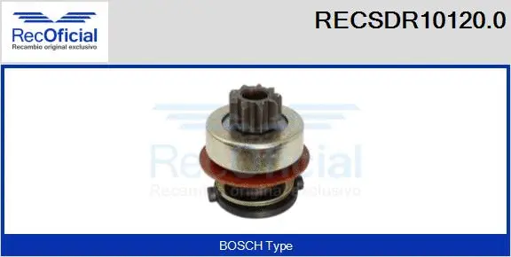 Pinion, starter (RECSDR10120.0)