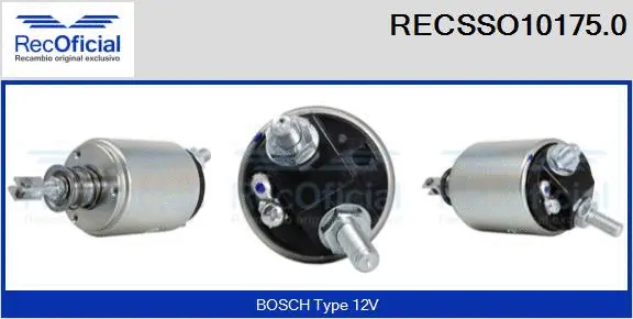 Solenoid Switch, starter (RECSSO10175.0)