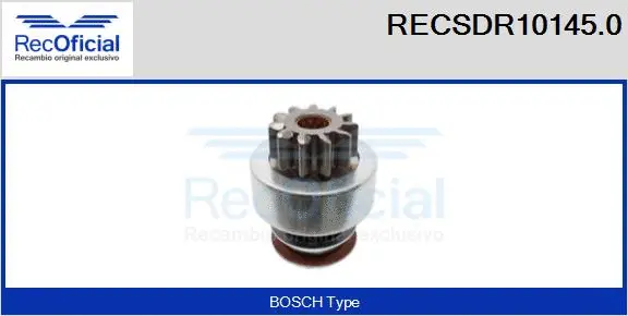Pinion, starter (RECSDR10145.0)