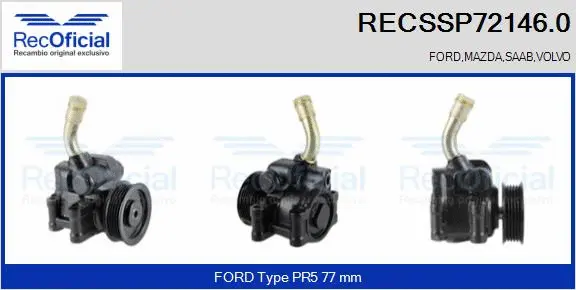 Hydraulic Pump, steering (RECSSP72146.0)