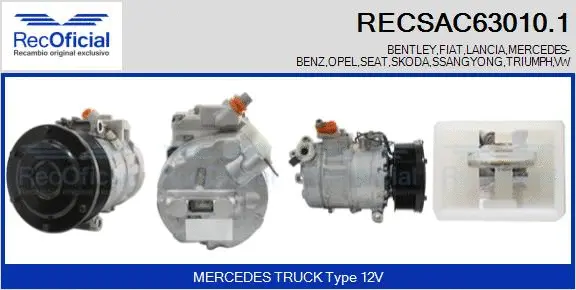 Compressor, air conditioning (RECSAC63010.1)