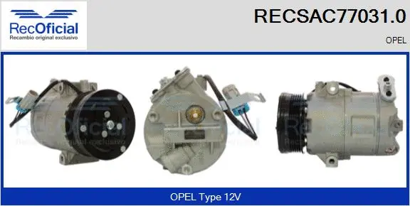 Compressor, air conditioning (RECSAC77031.0)